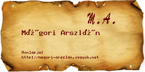 Mágori Arszlán névjegykártya